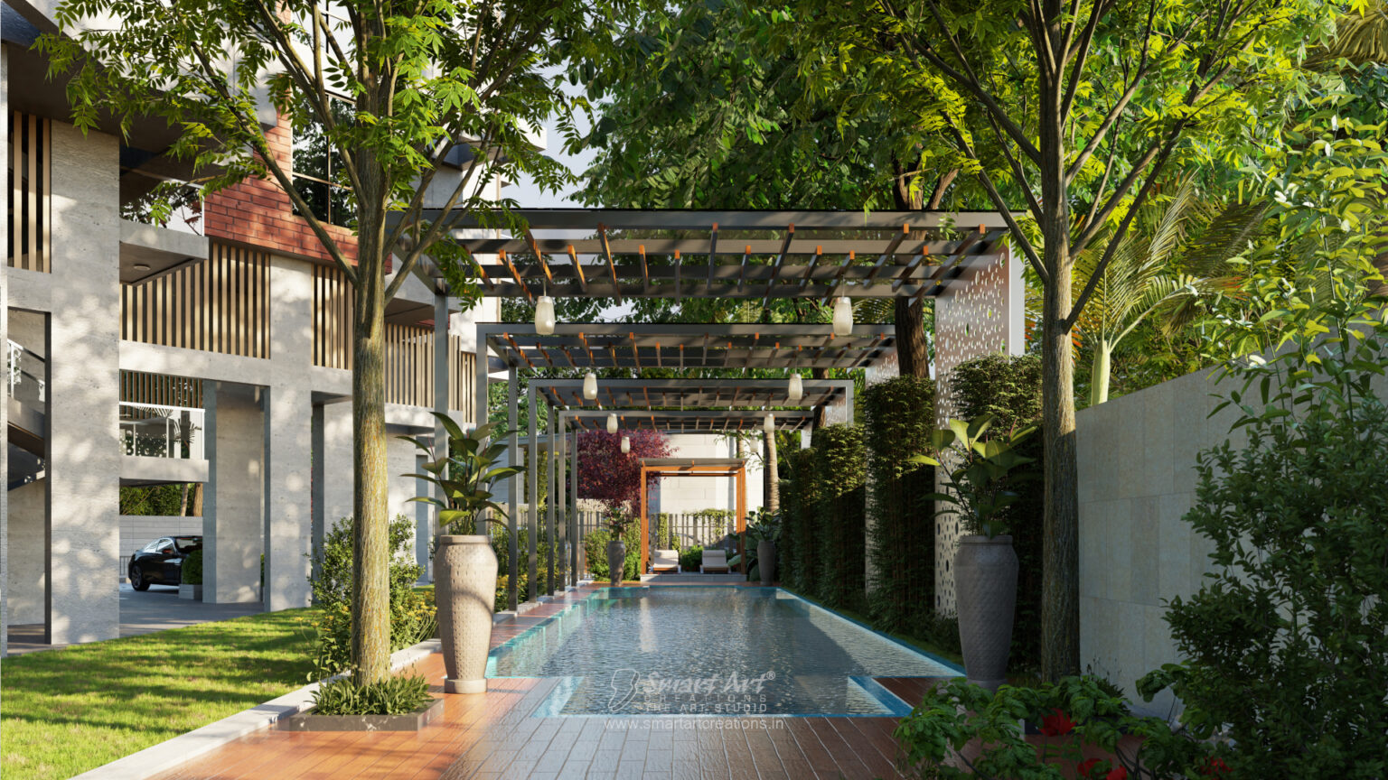 3D Visualization of swimming pool