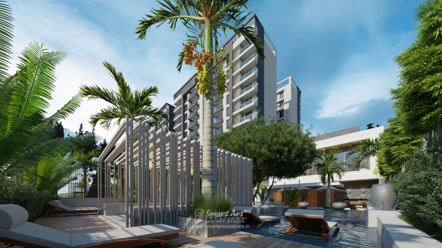 3D Visualization of Manglam Ananda Residential Apartments