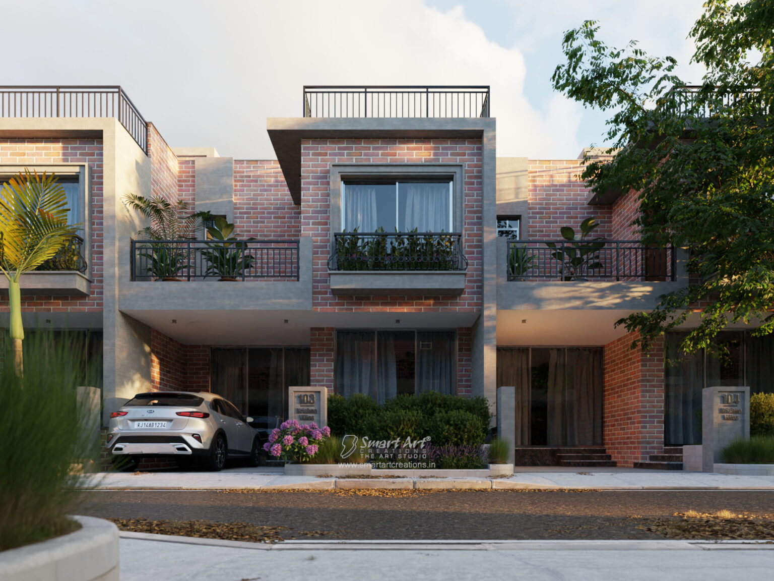 3D Visualization of Row Housing